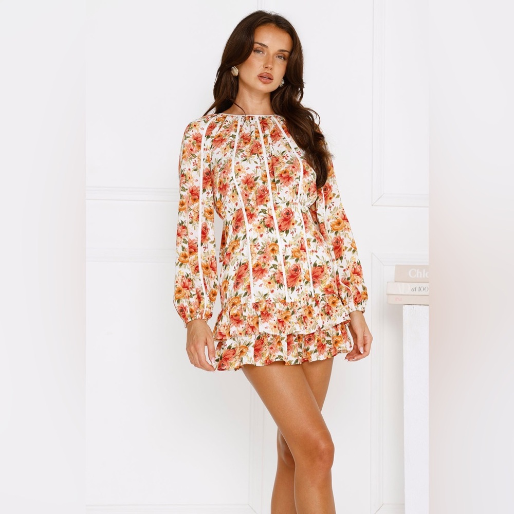 Hello Molly TIME TO BLOOM‎ LONG SLEEVE MINI DRESS FLORAL